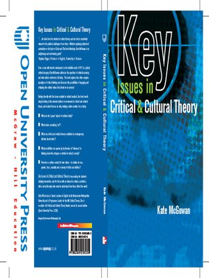 cover image of Key Issues in Critical and Cultural Theory